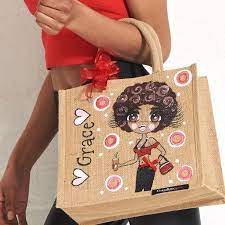 Clairebella | product and design company. Claireabella Medium Jute Bag Toxic Fox