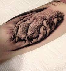 When I Needed A Hand I Found Your Paw Always Faithful And There For Me My Boys Found Hand Needed In 2021 Dog Memorial Tattoos Dog Paw Tattoo Paw Tattoo
