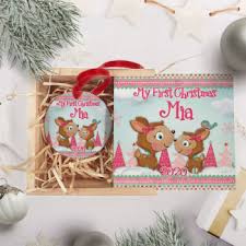 5 out of 5 stars. Baby S First Christmas Tree Ornament In A Wooden Keepsake Box