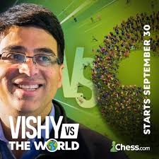 My game against the world starts tomorrow. Can you guess my first move? My  heart says b3, brain says d4 and hand says e4. Join and play against me to  find out