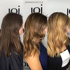 Transformation From Brunette Balayage To Blonde Balayage Ombre Hair Color Light Purple Hair Lightening Dark Hair