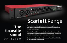 Focusrite Scarlett Usb 2 0 Audio Interface Comparison