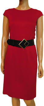 Antonio Melani Red Ponte Knit Short Work Office Dress Size 10 M 71 Off Retail