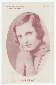 Silent Movie Actress Nora Lane Spanish Cinematographic Weekly Photo Card