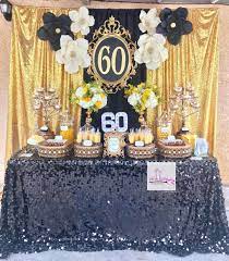 4.7 out of 5 stars. Pinktulipcreations Birthday Dessert Table Decorated In Black And Gold With Opulent Dessert Table Birthday 60th Birthday Party 60th Birthday Party Decorations