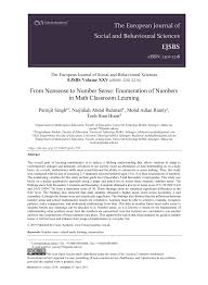 Faculty of education universiti teknologi mara. Pdf From Nonsense To Number Sense Enumeration Of Numbers In Math Classroom Learning