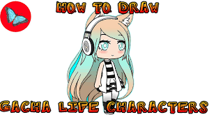 Draw about 1 centimeter (0.4 in) away from the bottom of the head, a curved line. How To Draw Gacha Life Characters 4 Drawing Animals Youtube