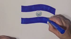 Learn Geography How To Draw A Flag El Salvador Youtube
