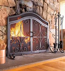 Fireplace tool set comparison panacea 15916 amagabeli uniflame panacea 15006 shelterlogic the panacea antique fireplace toolset scored high marks in all categories and is our top pick. Crest Fireplace Screen With Doors Plowhearth