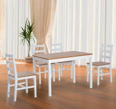 Grab awesome deals at www.ebay.com ▼. 4 Seater Dining Set Rectangular Table Chairs White Honey Color Kitchen Furniture Dining Table Chairs Wood Dining Table Solid Wood Dining Table