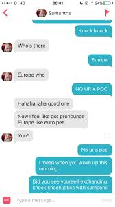 The best actually funny knock knock jokes! Knock Knock Tinder
