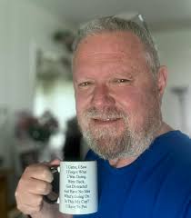 Enjoying afternoon coffee in my favorite mug