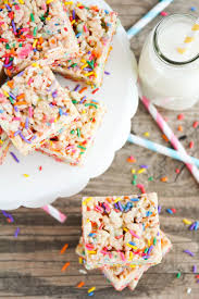 Birthday Cake Rice Krispie Treats Nutrition Rice Krispie Treats Recipe Salty Sweet Treats Rice Krispie Treats Rice Krispies