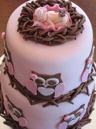 Owl Baby Shower Cake Cakecentral Com