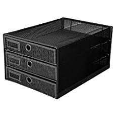 Get free shipping when you order tru red™ 4 compartment wire mesh letter holder, matte black (tr57562) today at quill.com. Review For Exerz Desk Organizer Wire Mesh 3 Tier Sliding Drawers Paper Sorter Multifunctional Premium Solid Construction For Letters Documents Mail Files Paper Kids Art Supplies Black