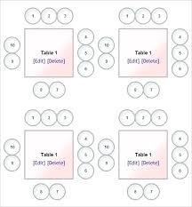 seating chart template 9 free word excel format download