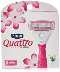 Schick quattro razor, 1 razor publisher: Amazon Com Schick Quattro For Women 4 Blade Razor Refills Pack Of 8 Beauty