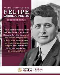 🟢 Felipe Carrillo Puerto 👨 fue un revolucionario, periodista y gobernador  de Yucatán📍. Fundó las Ligas de Resistencia 💪, defendió la cultura maya  🏺y abogó por la educación 📚como motor de cambio