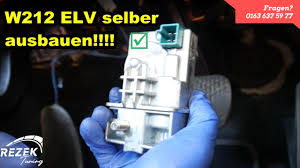 Mercedes Benz W212 Elv Lenkradverriegelung Reparatur Ausbauen Video