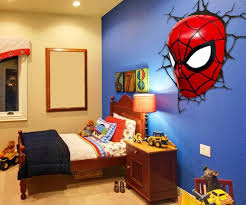 Spiderman Bedroom Decor In 2020 Spiderman Bedroom Boys Bedroom Themes Boys Room Design