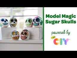 Model Magic Diy Sugar Skulls Crayola Ciy Create It Yourself Youtube Crayola Art Sugar Skull Art Lessons