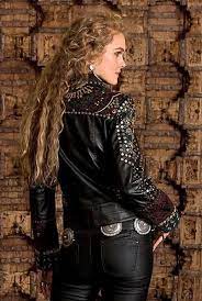 Double D Ranchwear Tibetan Base Jacket In Black Fitted Biker Jacket Rodeo Chic Outfit Accessories