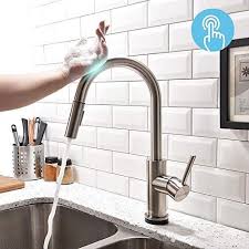 touch kitchen faucets with pull down