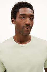 ARMEDANGELS Jaames green ash t-shirt van bio katoen