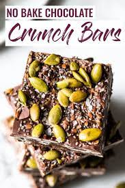 No Bake Chocolate Crunch Bars Isabel Eats Recipe Mexican Food Recipes Easy Chocolate Crunch Crunch Bar