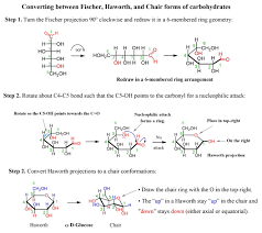 Two simultaneous newman projection views are now possible as shown below. Converting Fischer Haworth And Chair Forms Of Carbohydrates Chemistry Steps