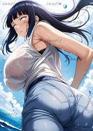 Nn32【1点もの・高画質】日向ヒナタナルトNARUTO 巨乳爆乳同人A4 ポスターアートコスプレイラストアニメ－Funbid香港本地日本代購網站