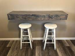 I made this bar table for a customer and she wanted to use pipe for the base because that was the design you was looking for. Floating Bar Table Top Kitchen Bar Table Floating Countertop Pool Table Room