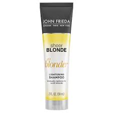 john frieda sheer blonde go blonder lightening trial size shampoo 2 0 fl oz lightening shampoo john frieda shampoo