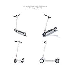 Electric Scooter Mockups Set In Device Mockups On Yellow Images Creative Store