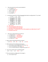 Electron configuration worksheet answer key electron configurations pacticew worksheet with key electron configuration practice worksheet key in the space below, write the unabbreviated electron configurations of the following elements brief instructions an electron configuration is a. Binnie Electron Configuration Practice 2 Answers