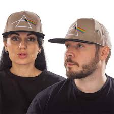 Pink Floyd · Pink Floyd Unisex Snapback Cap: Dark Side of the Moon Prism  (Black & Sand) (CLOTHES) [Neutral, Black