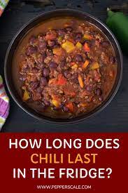 Seal the chili tightly and store it in the fridge for up to three days. How Long Does Chili Last In The Fridge Spicy Recipes Chili Stuffed Peppers