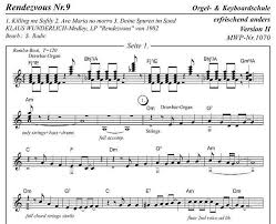 Es gab nur uns beide für mich ich wusste, ich hatte dich wie einfach und klar doch alles war. 1070 Rendezvous Nr 9 K Wunderlich Medley 1 Killing Me Softly 2 Ave Maria No Morro 3 Deine Spuren Im Sand Musiknoten Gm Seq Style Mp3