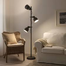 Hektar Floor Lamp With 3 Spot Dark Grey In 2020 Floor Lamp Lamp Led Bulb