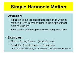 Vibrations And Waves Simple Harmonic Motion Wave Interactions Ppt Download