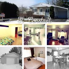 Maison A Vendre A St Constant Quebec Il Y A Un Grand Garage A L Arriere Et Un Abri Ferme Qui Sert Aussi De Deuxieme Garage Real Estate Home Outdoor Decor