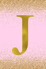 220 free images of j. J Letter J Initial Monogram Notebook Pretty Pink Gold Confetti Glitter Monogrammed Blank Lined Note Book Writing Pad Journal Or Diary With Kids Girls Women 120 Pages