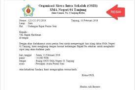 Misalnya undangan sekolah kepada orang tua untuk acara rapat tahunan, pentas seni, pertemuan orang tua dan wali. Contoh Undangan Resmi Pentas Seni