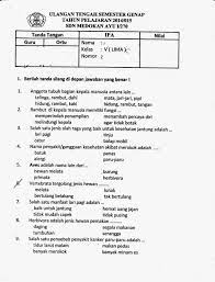 Check spelling or type a new query. Kumpulan Soal Uts Ipa Sd Kelas 1 Semester 2