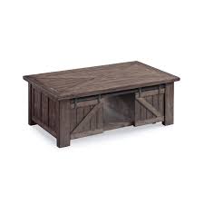 Garrett Rustic Weathered Charcoal Lift Top Sliding Door Coffee Table With Casters Door Coffee Tables Rustic Coffee Tables Wood Cocktail Table