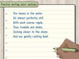 The first six stanzas have six lines apiece while the 7th stanza has three lines. How To Write A Sestina Writing Forms Of Poetry Writing Practice
