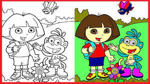 When the new year is here, dora and her friends decided to play a coloring game together. Dora The Explorer Coloring Pages Dora Colouring Book Colors Videos For Kids Art Coloring Games Youtube