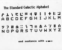 It was the predecessor to the international telegraph alphabet no. Standard Galactic Alphabet Keenwiki