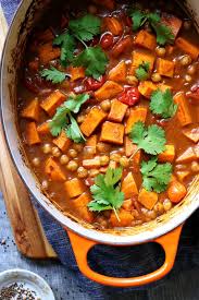 Indian Roasted Chickpea And Sweet Potato Curry Joanne Eats Well With Others Recipe Sweet Potato Curry Potato Curry Roasted Chickpeas