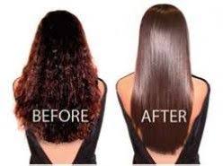 How To Chemically Straighten Hair At Home Keratin Hair Treatment Straightening Curly Hair Hair Treatment
